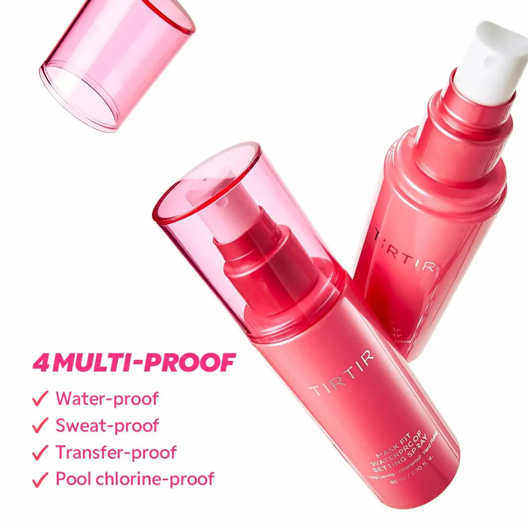 TIRTIR Waterproof Setting Spray – 24 Hour Long Lasting Fix, Sweatproof Water Resistant Makeup Finisher – Ethanol Free, Semi Matte Finish for Oily Skin – Korean Makeup Fixer TIRTIR uk supplements