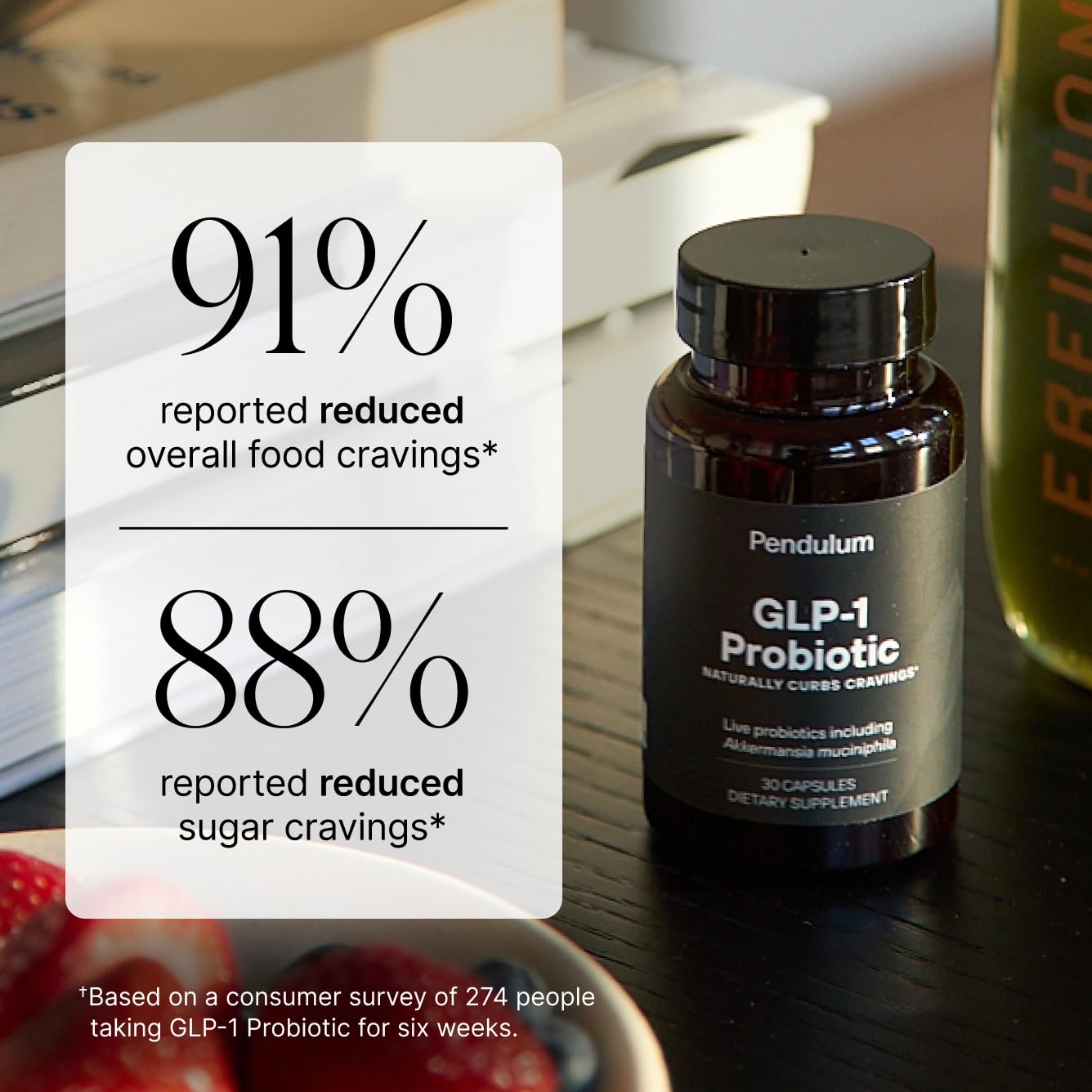 Pendulum GLP-1 Probiotic – Supports Appetite Control and Craving Management, Naturally | Improves Regularity & Gut Health with Akkermansia & Other Strains (30 Capsules) Pendulum uk supplements