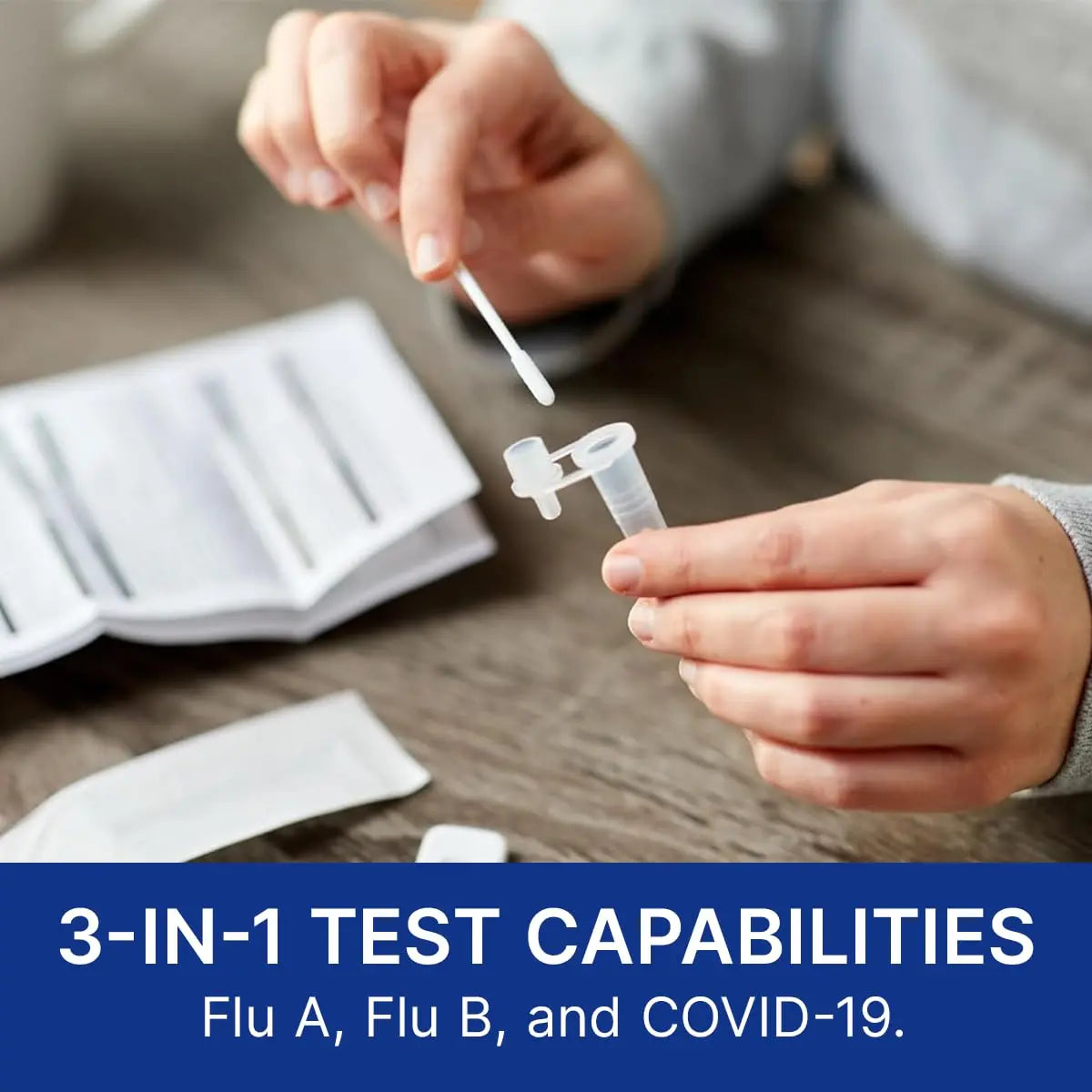 CorDx TyFast at Home Flu A/B & COVID-19 Multiplex Rapid Test Kit, Easy, Accurate, Fast Results in 10 Minutes, 3 in 1 Combo Kit, 5 Tests CorDx uk supplements