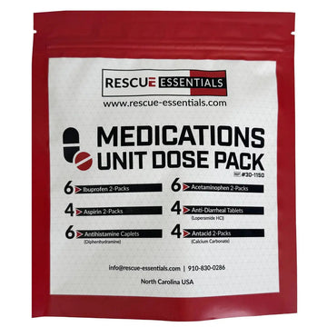 MEDICATIONS Unit DOSE Pack by RESCUE ESSENTIALS Rescue Essentials uk supplements