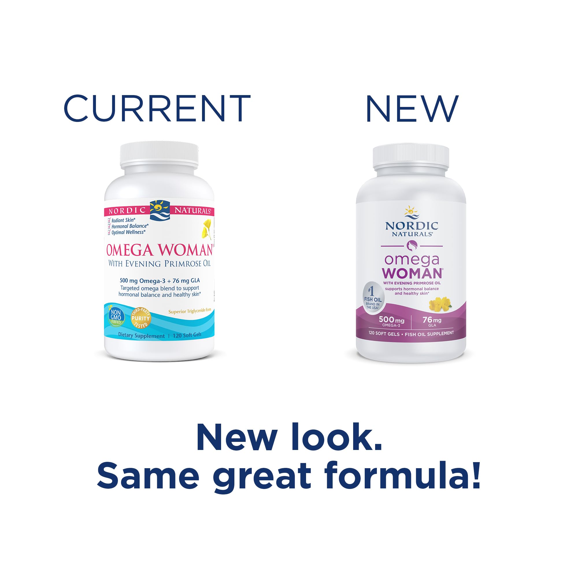 Nordic Naturals Omega Woman, Lemon - 120 Soft Gels - 500 mg Omega-3 + 800 mg Evening Nordic Naturals uk supplements