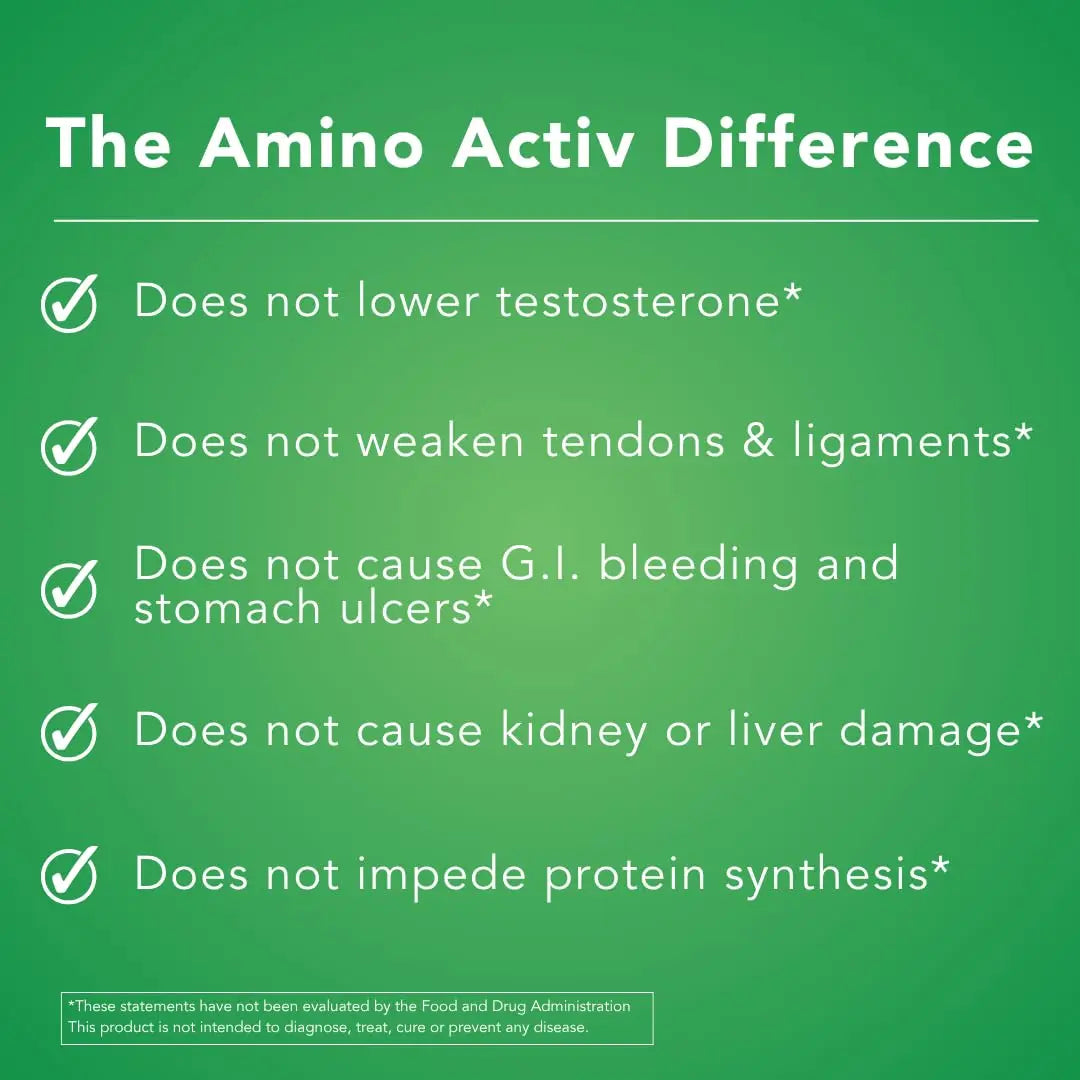 Amino Activ - Fast Holistic Support for Pain & Inflammation Caused by Activity/Exercise (180 Capsules) Amino Activ uk supplements