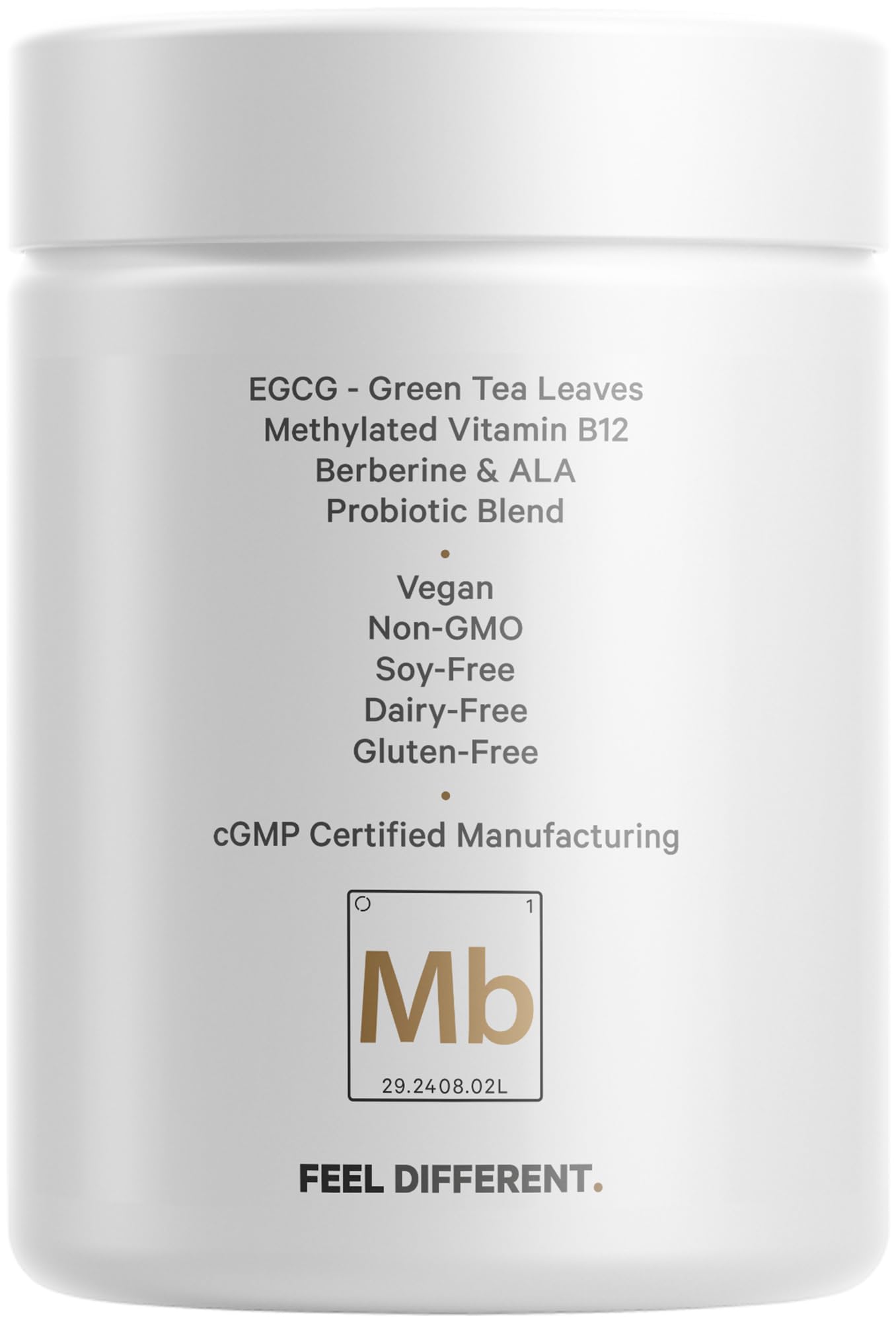Codeage M-Burn Optimized Supplement - Decaffeinated Green Tea Std. to 50% EGCG, Berberine, Akkermansia, Vitamin B12 - Probiotics - Vitamins - 60 Capsules Codeage uk supplements