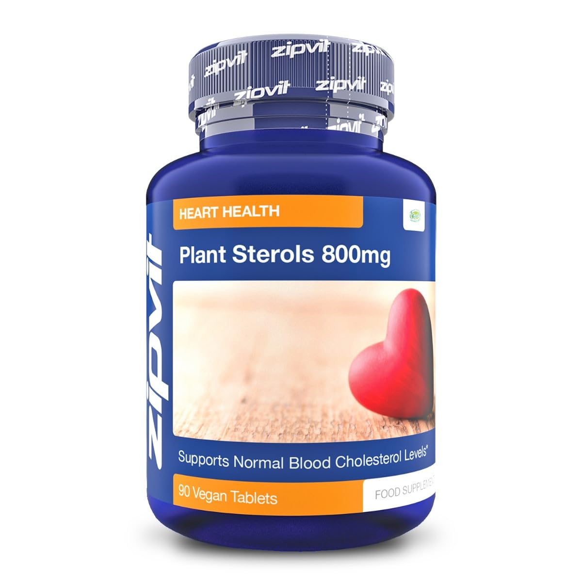 Plant Sterols High Strength 800mg, 90 Vegan Tablets, Supports and Helps Lower Zipvit uk supplements