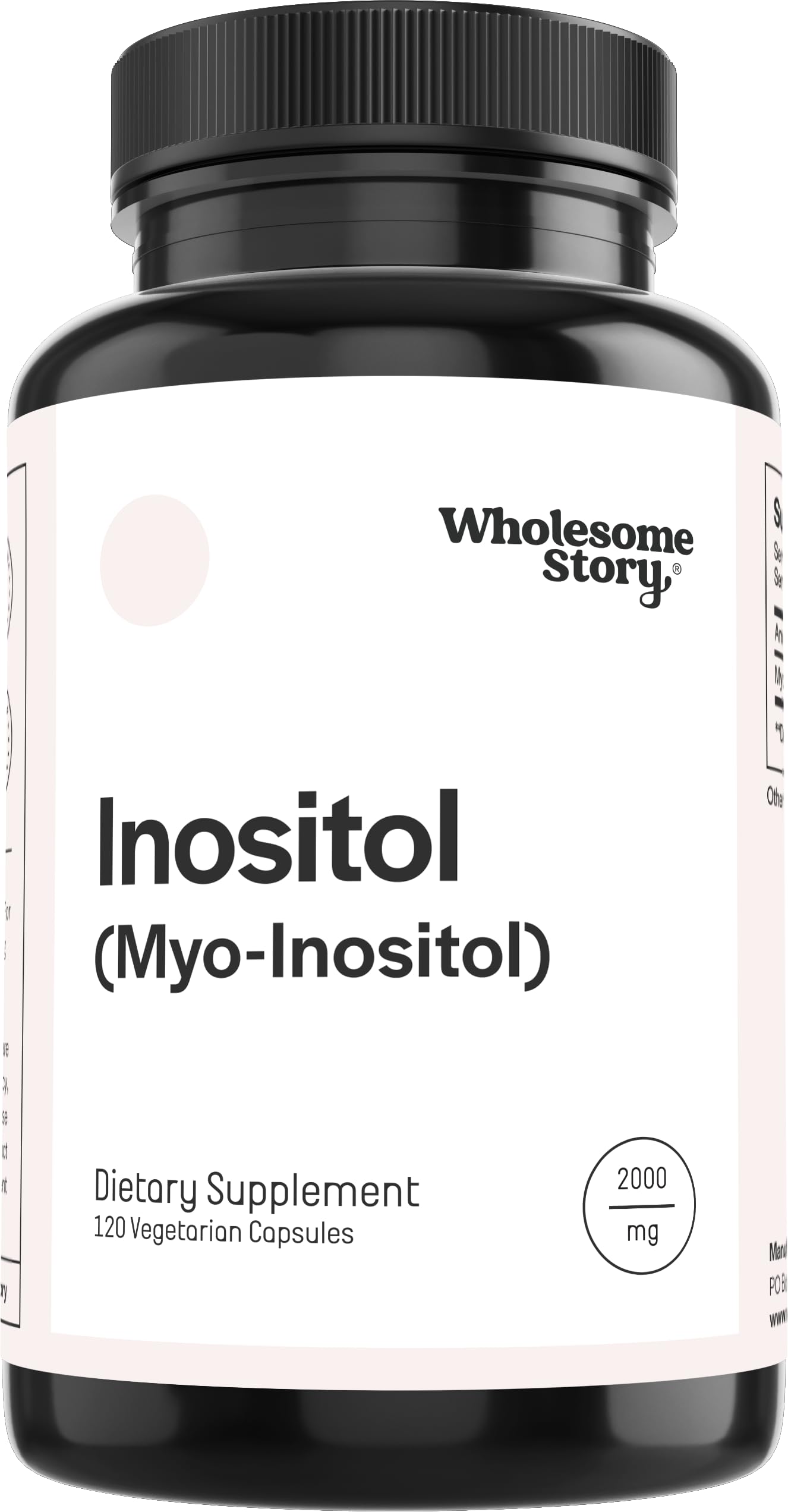 Pure Inositol Supplement | Myo-Inositol Supplement | Inositol Powder Capsules Wholesome Story uk supplements
