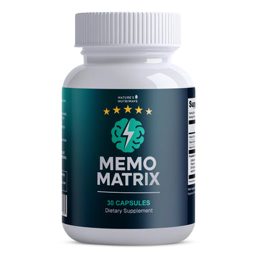 Nature’s NutriWave MemoMatrix – Daily Vitamin B1, B6, B12& Botanical Supplement with Bacopa, Rhodiola, Huperzia, L-Tyrosine & B-Vitamin Blend – Non-GMO Formula – 30 Capsules, 1 Month Supply Nature’s NutriWave uk supplements