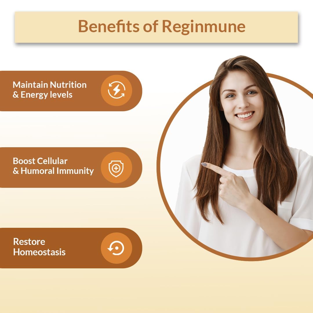 Biogetica Reginmune - Natural Immune Support Care Daily Boost Immune System Booster - 80 Capsules Biogetica uk supplements