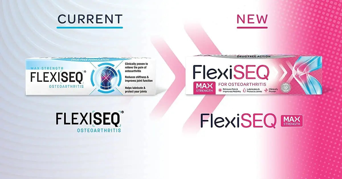 FLEXISEQ 50G GEL **** VALUE 4PK **** (Pain associated with Osteoarthritis) Flexiseq uk supplements