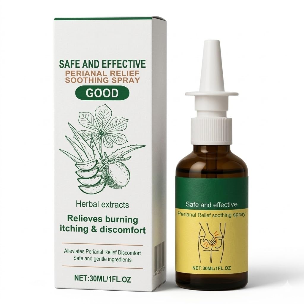 Herbal Hemorrhoid Relief Spray - Fast Acting Relief for Anal Swelling, Itching & Pain, Soothing Perianal Nursing Spray for Discomfort, Natural Plant-Based Formula, 30ML / 1 FL.OZ Aus Healthcare uk supplements