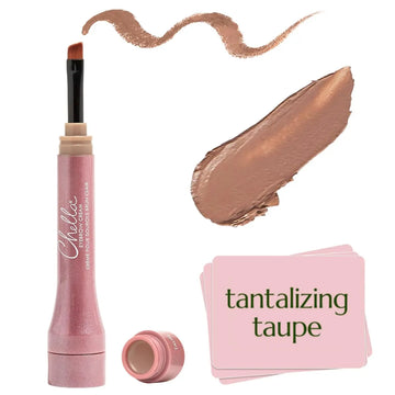 Chella Eyebrow Cream, Tantalizing Taupe - Vegan, Cruelty Free, Paraben Free, Gluten Free Eyebrow Pomade Makeup - Long Wearing, Velvet Consistency, Water Proof Chella uk supplements
