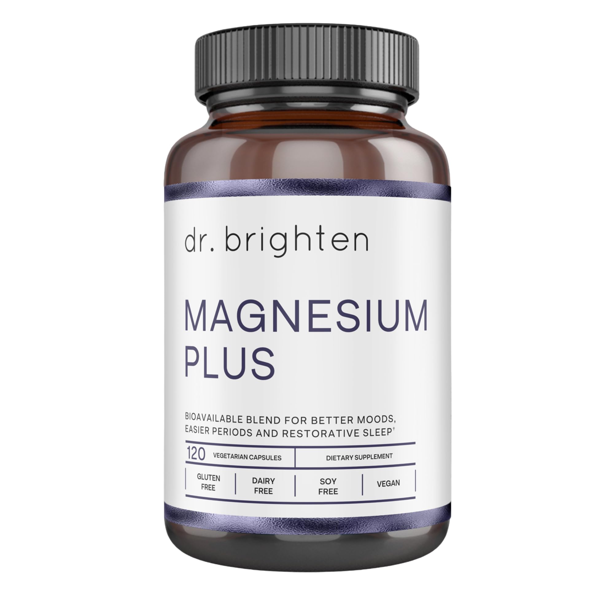 Dr. Brighten Magnesium Plus (as Magnesium Bi-glyncinate) - Beneficial in Maintaining a Healthy Mood, Sleep, Hormone Balance and Reducing Symptoms of PMS and Menstrual Cramps Dr. Brighten uk supplements