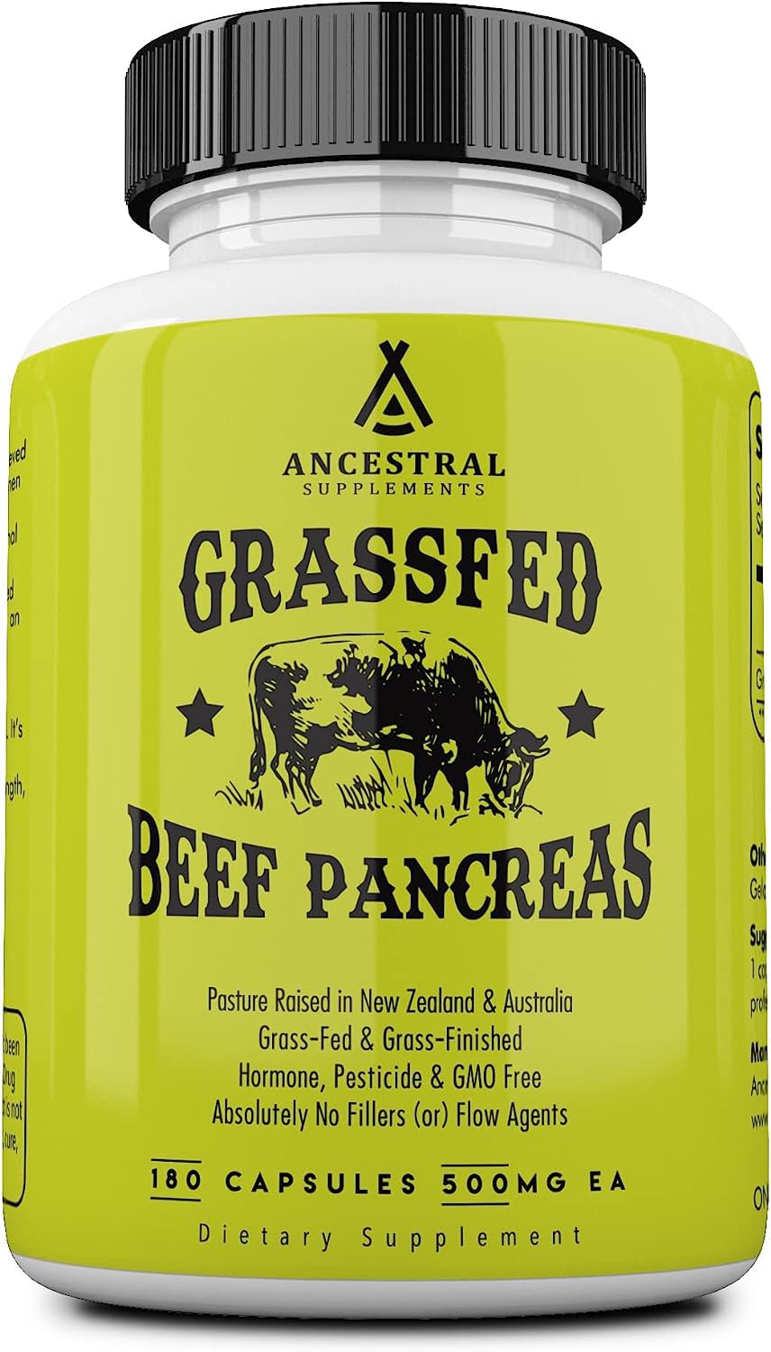 Ancestral Supplements Grass Fed Pancreas — Digestive, Proteolytic Enz Ancestral Supplements Store uk supplements
