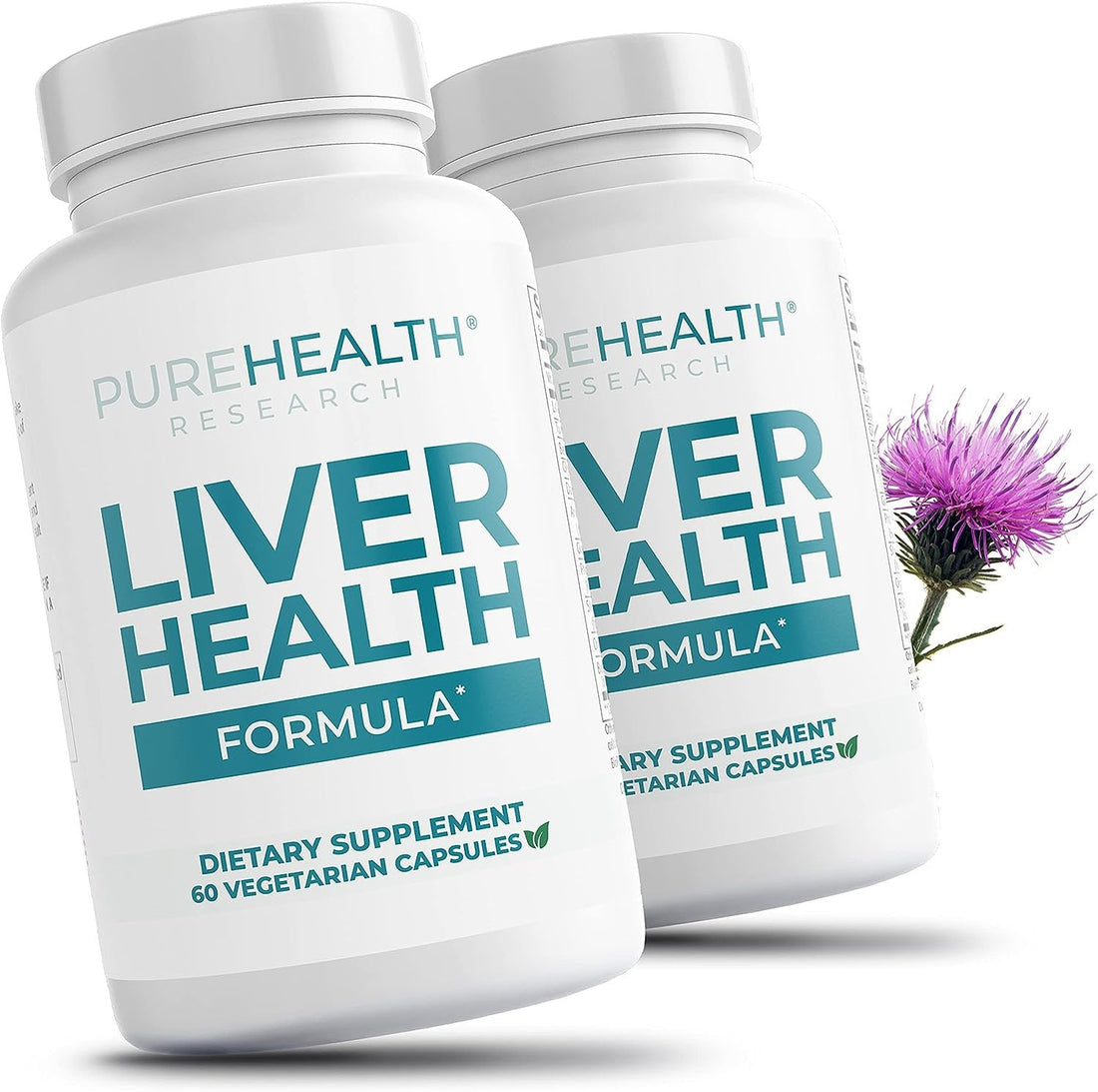 2 Liver Health Detox and Cleanse Supplement for Fatty Liver - Healthy Liver PUREHEALTH RESEARCH Store uk supplements