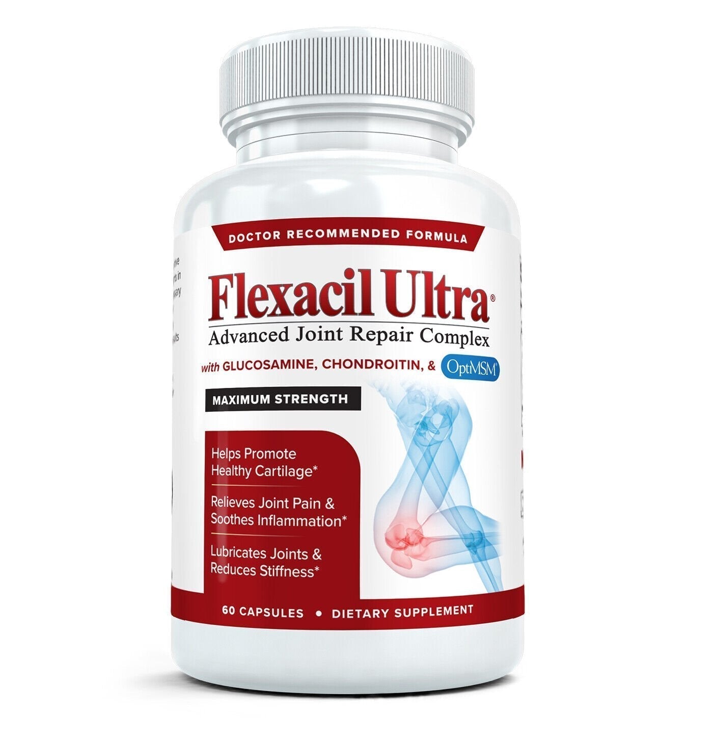 FLEXACIL ULTRA Best Joint Formula, Glucosamine Chondroitin MSM & Hyaluronic Acid Flexacil Ultra Store uk supplements
