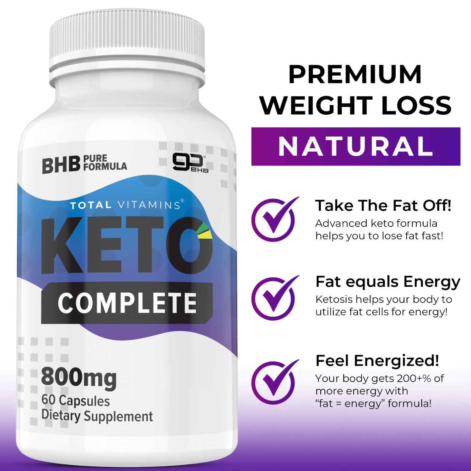 Keto Complete Diet Pills 800mg BHB Exogenous Ketones 360 Fat Burner Keto Complete uk supplements