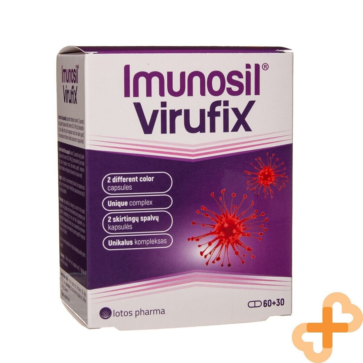 IMUNOSIL VIRUFIX Unique Formula Supplement Immune System Adult 60+30 Capsules IMUNOSIL uk supplements