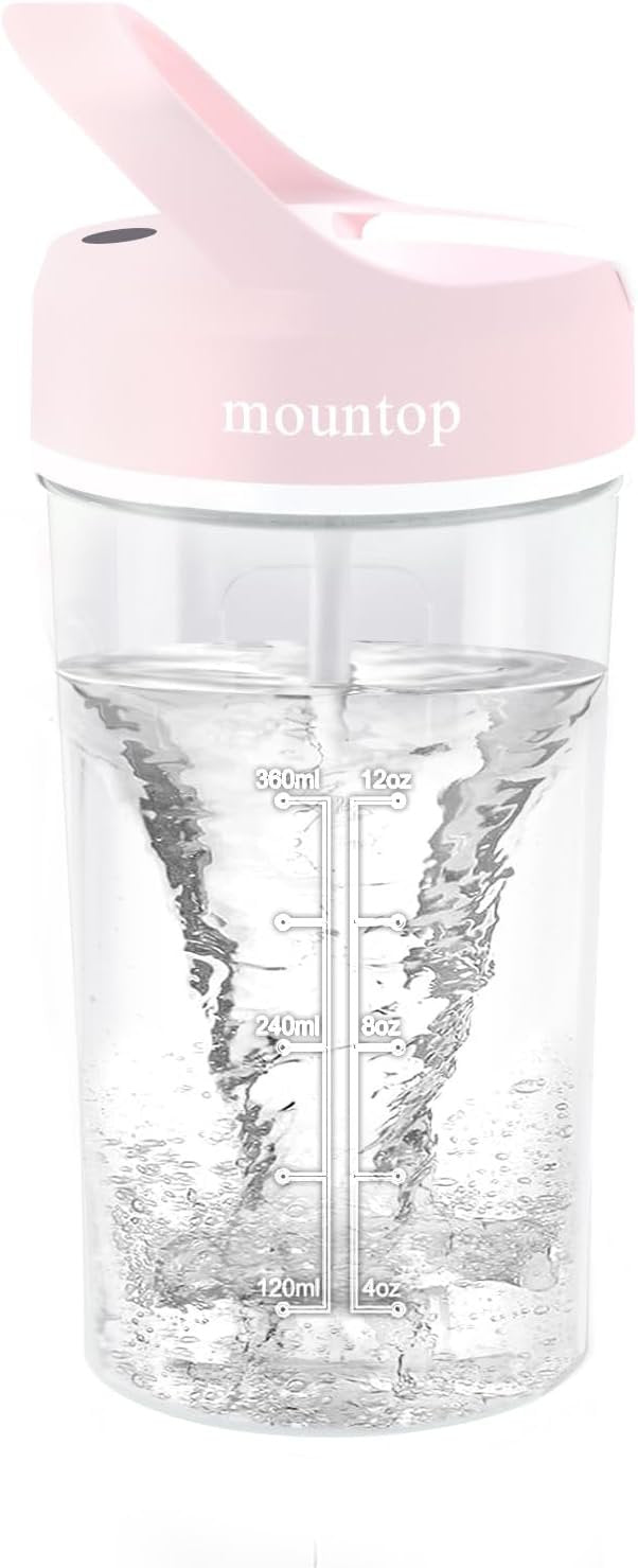 mountop Electric Protein Shaker Bottle, 18oz Rechargeable Blender Bottles mountop Store uk supplements