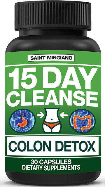 Saint Mingiano 15 Day Cleanse | Colon Detox with Natural Laxative Saint Mingiano Store uk supplements