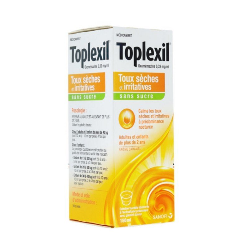 Toplexil sugar-free 150 ml - SANOFI Euro-pharmas uk supplements
