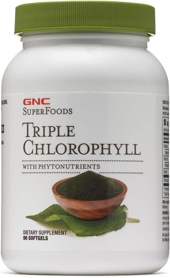 GNC Superfoods Triple Chlorophyll, 90 Softgels, Supports with Weight Loss the GNC Store uk supplements