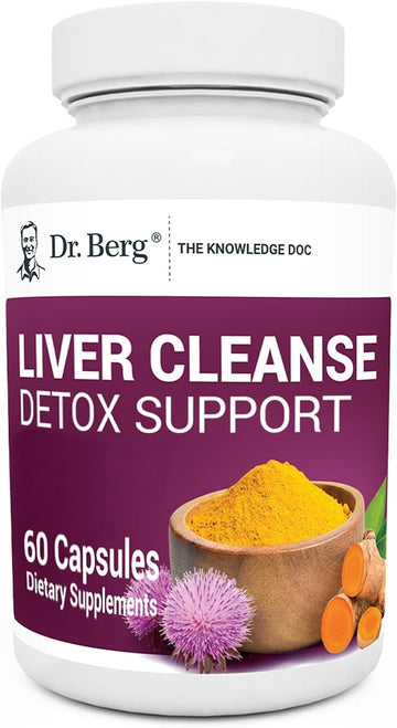 Dr. Berg Liver Cleanse Detox Capsules w/Unique Blend of Milk Thistle Dr. Berg Nutritionals Store uk supplements
