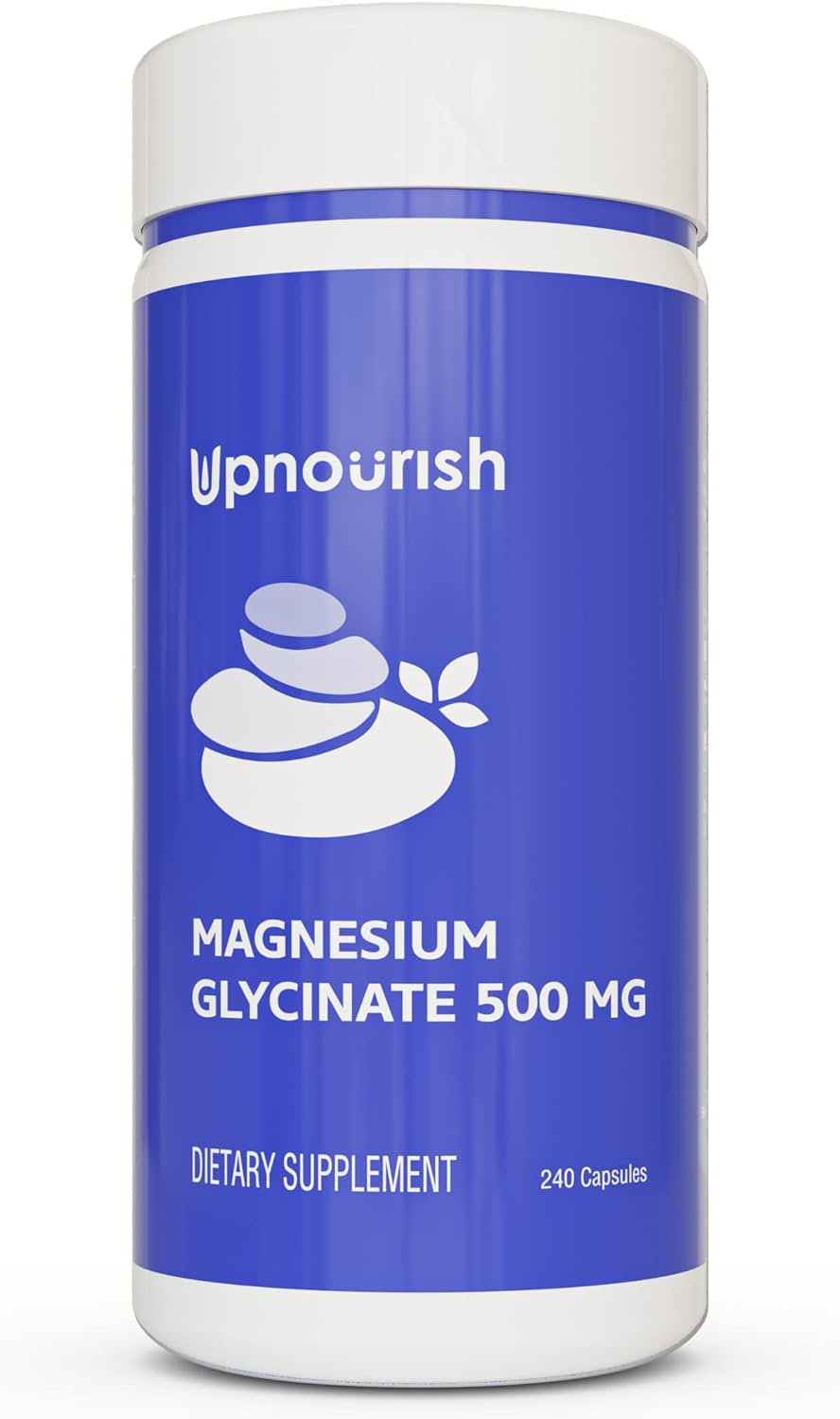 UpNourish Chelated Magnesium Glycinate 500mg Capsules - Magnesium UpNourish Store uk supplements