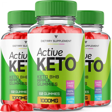 3x Active Keto BHB ACV Gummies 1000MG Apple Cider Vinegar (180 Gummies) Purvia uk supplements