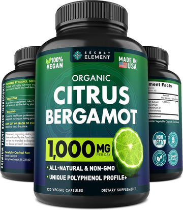 Citrus Bergamot Extract 1000mg - Organic Citrus Bergamot Supplement the Secret Element Store uk supplements