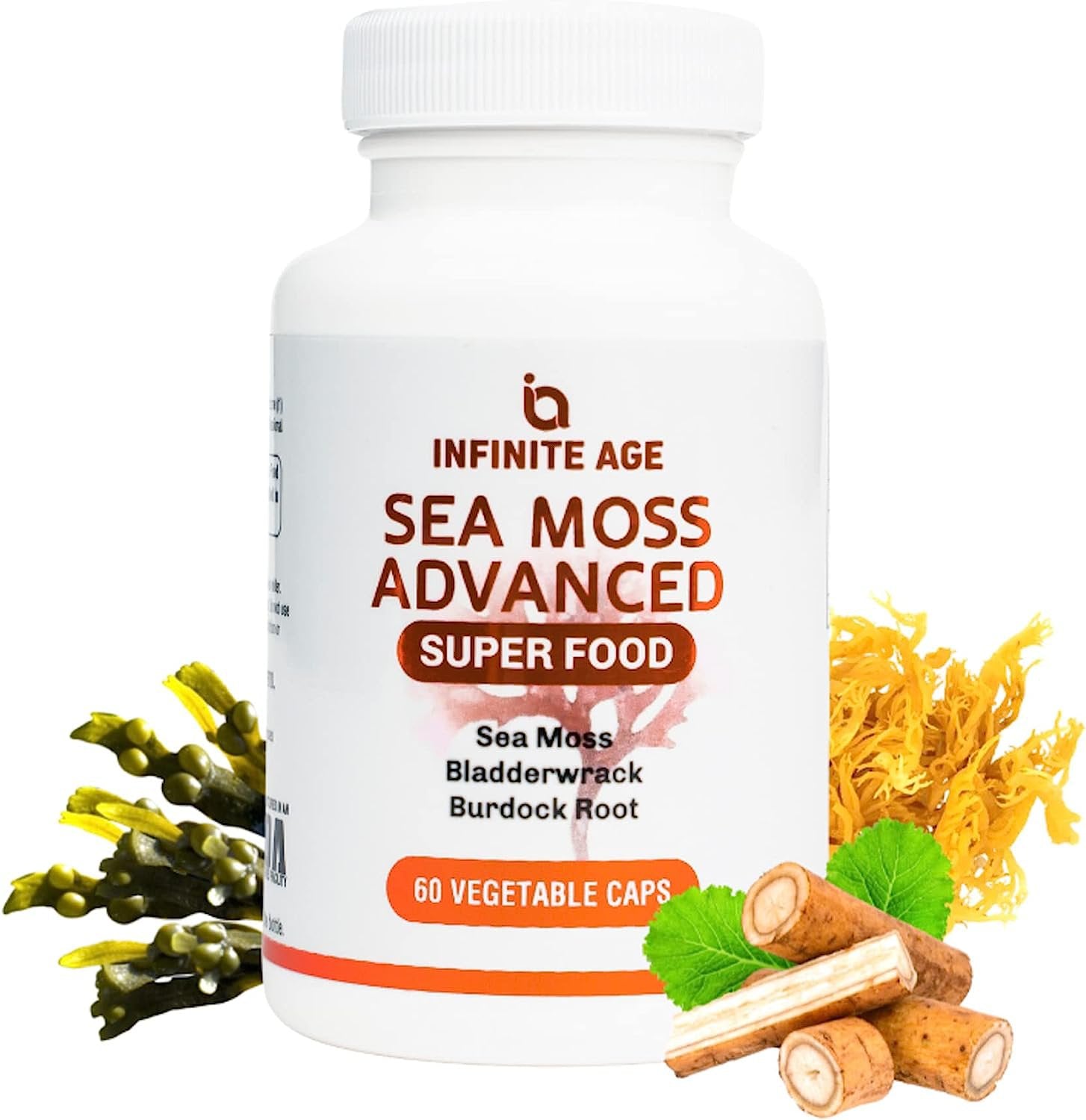 INFINITE AGE: 1250mg Sea Moss Advanced Superfood - High-Potency, Vegan INFINITE AGE Store uk supplements