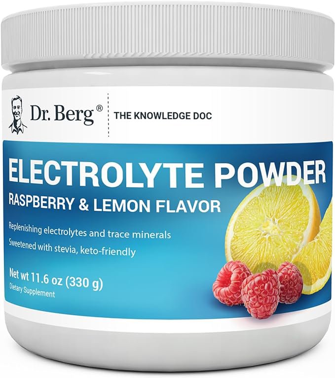 Dr. Berg's Original Electrolyte Powder - Hydration Drink Mix Supplement Dr. Berg Nutritionals Store uk supplements