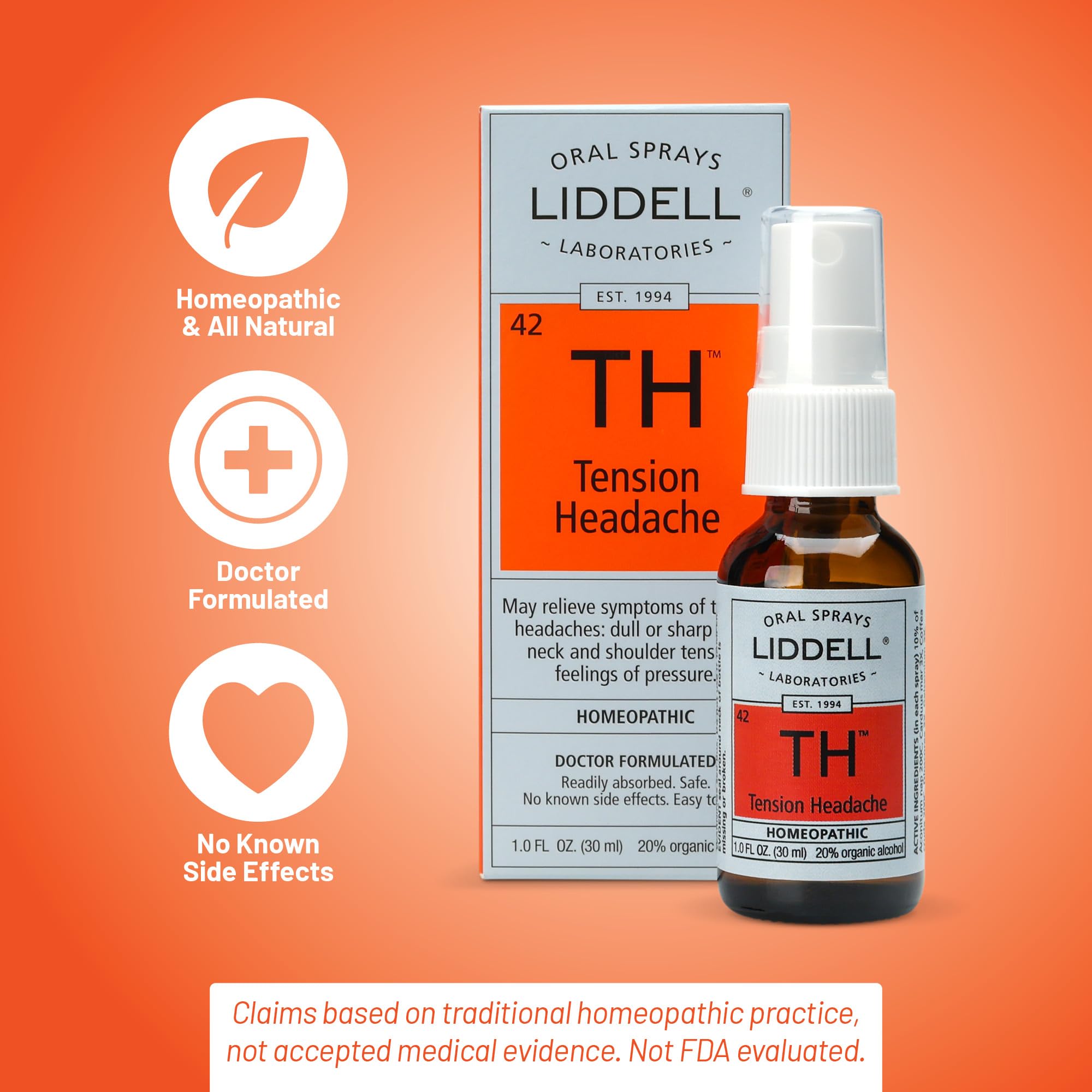 Liddell Homeopathic Tension Headache, 1 Ounce Liddell uk supplements