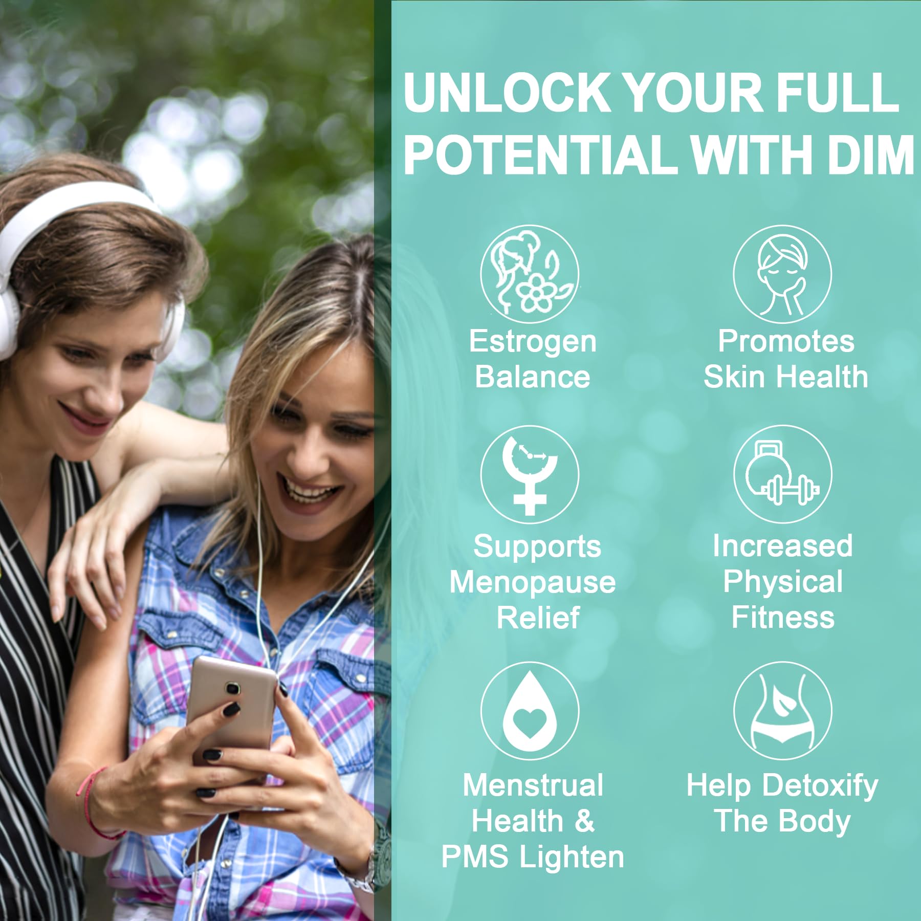 DIM Supplement Women 400mg, Estrogen Supplement for Women, Sugar Free DIM Gummies for Men & Women w/ Biotin, Flaxseed Oil, Burdock, Calendula, BioPerine for Hormone Balance, Menopause & Prostate 60Cts EnvyDeal uk supplements