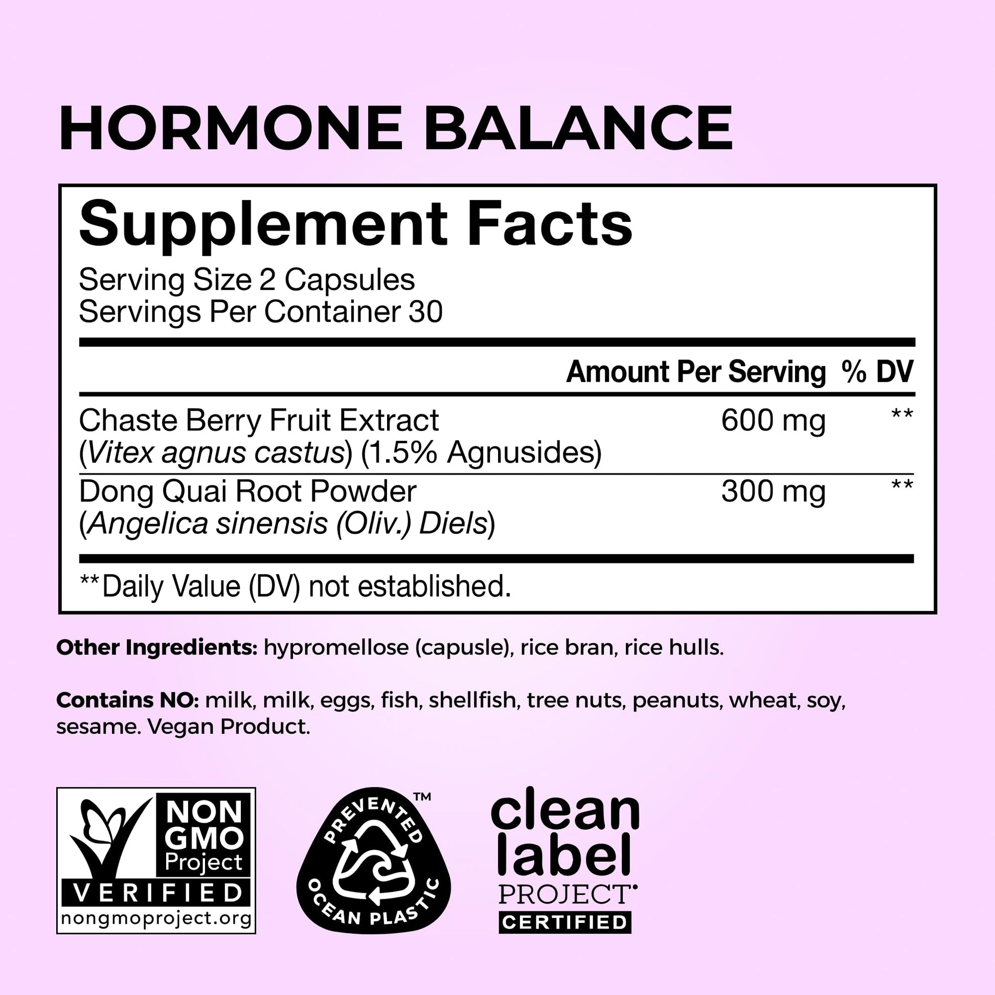 HUM Hormone Balance for Women, Supplement for Women's Health with Chasteberry & Dong Quai, Support for PMS Symptoms, Cramps, Irritability, Hormonal Balance, Monthly Support, 60 Capsules HUM uk supplements