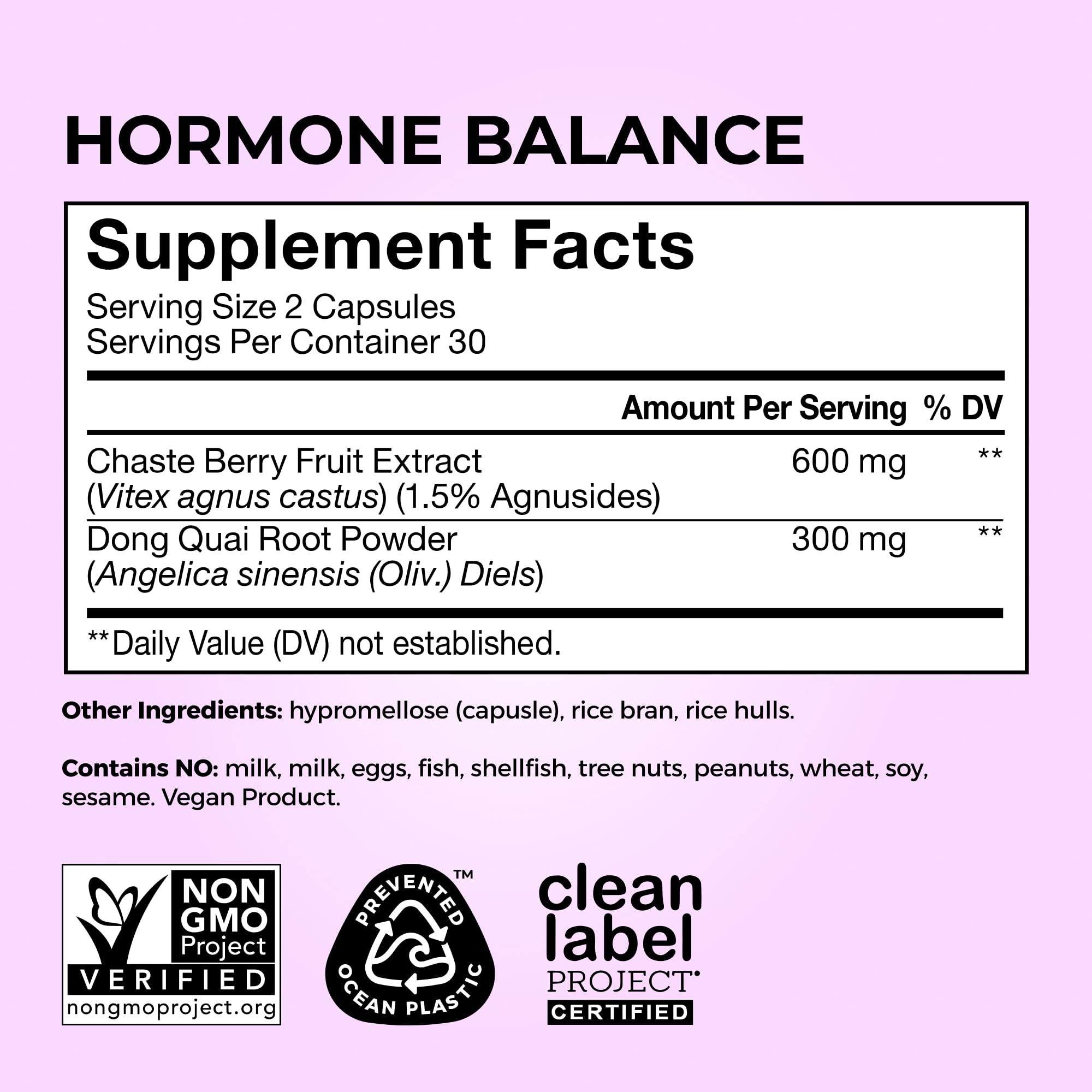 HUM Hormone Balance for Women, Supplement for Women's Health with Chasteberry & Dong Quai, Support for PMS Symptoms, Cramps, Irritability, Hormonal Balance, Monthly Support, 60 Capsules HUM uk supplements