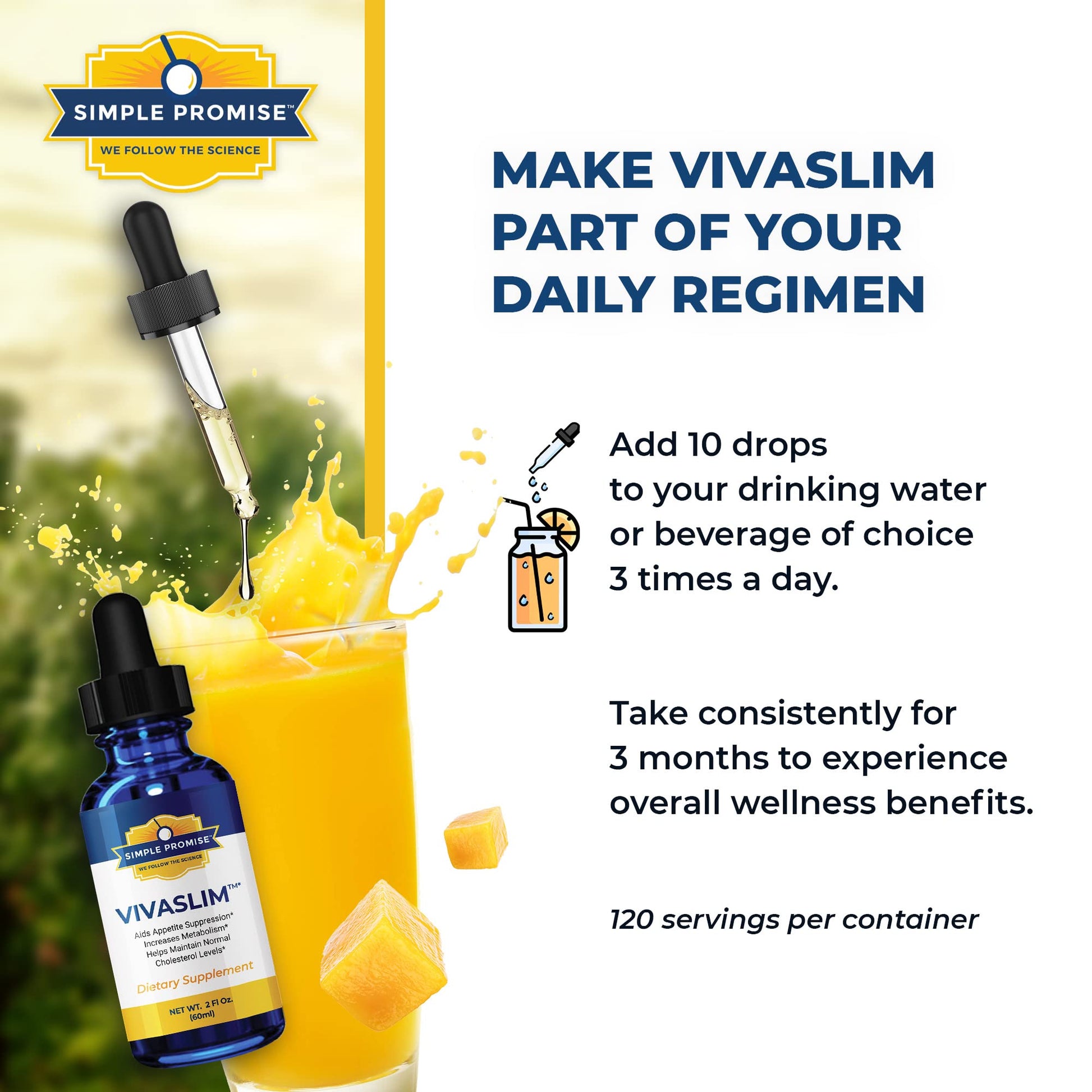 Simple Promise - VivaSlim - Natural Liquid Drops with African Mango, 2 fl oz Simple Promise uk supplements