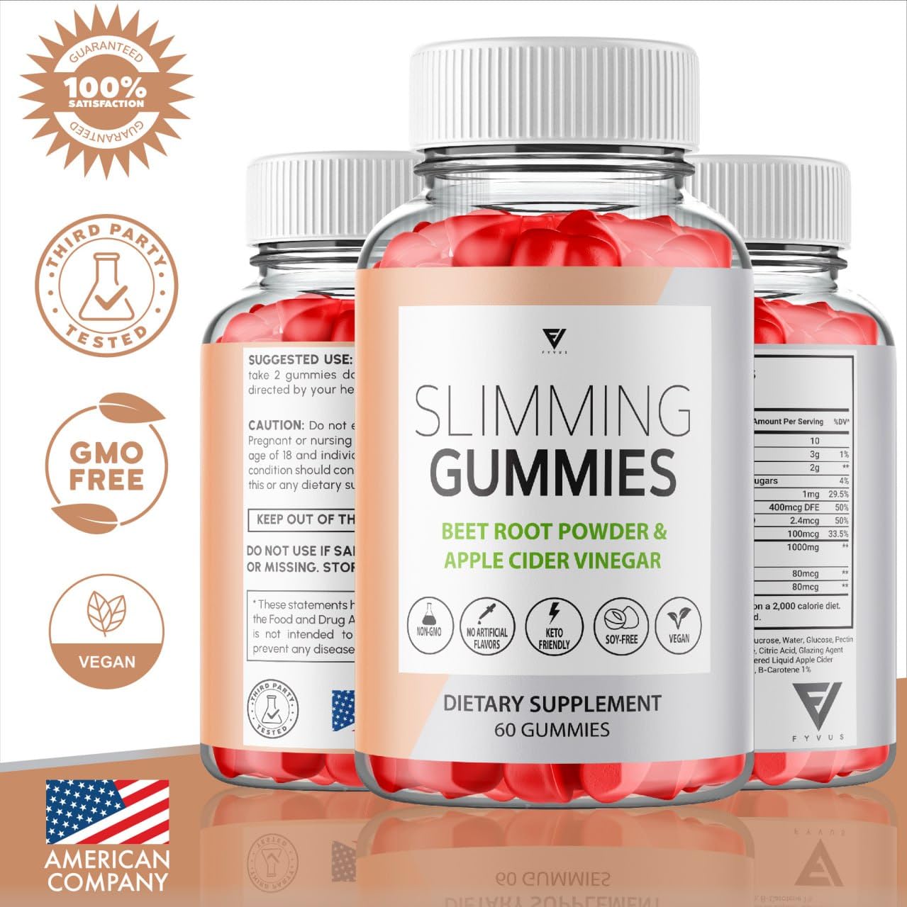 (3 Pack) Slimming Gummies It Works for Weight Loss with Apple Cider Vinegar Itworks Its Fyvus uk supplements