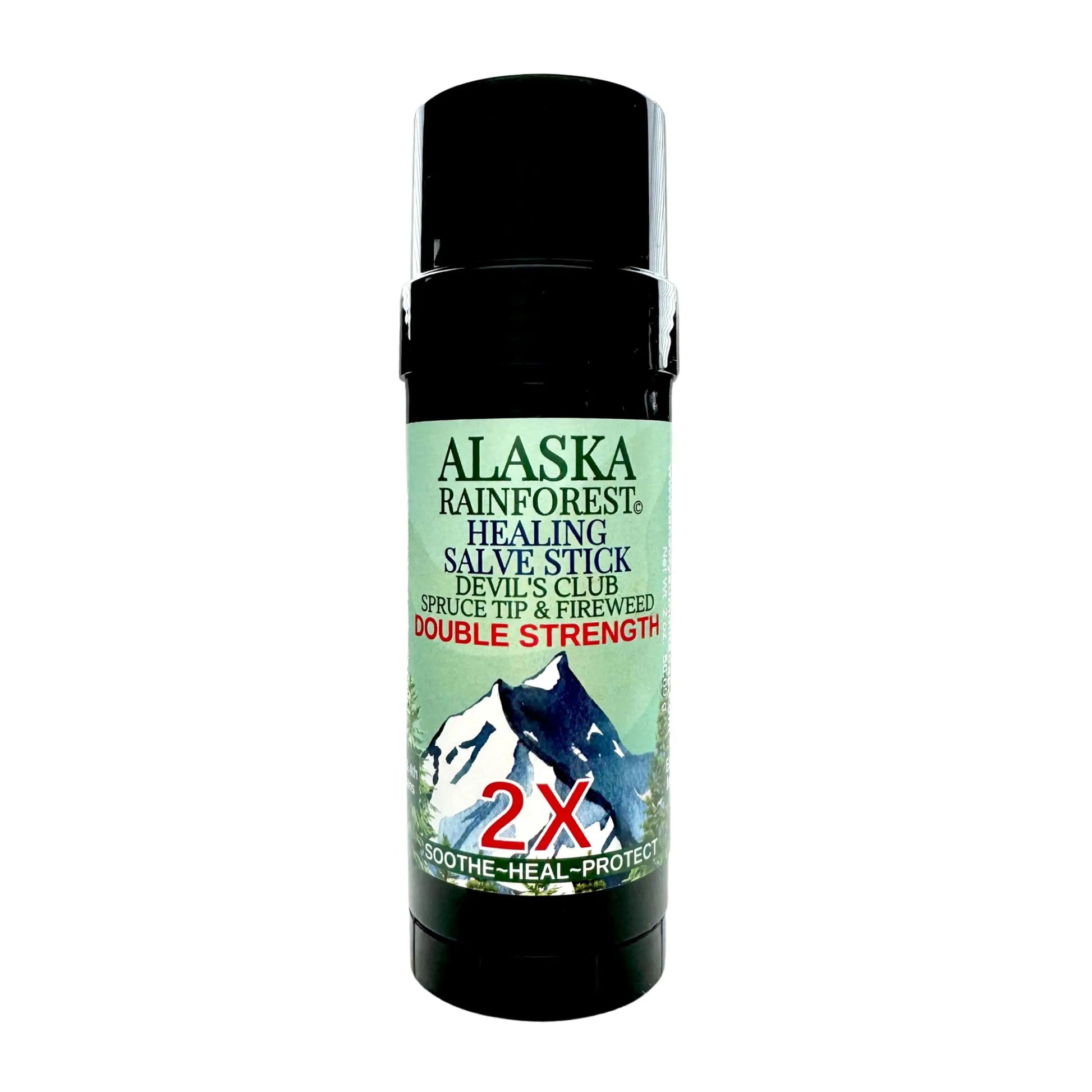 Snowy Summit Alaska Rainforest 2X Salve Stick - Salve for Dry Skin & Joint Relief - Natural Salve for Soothing Skin with Gentle Aroma - Body & Hand Salve - Muscle Rub Alaskan Devil’s Club Oil Snowy Summit uk supplements