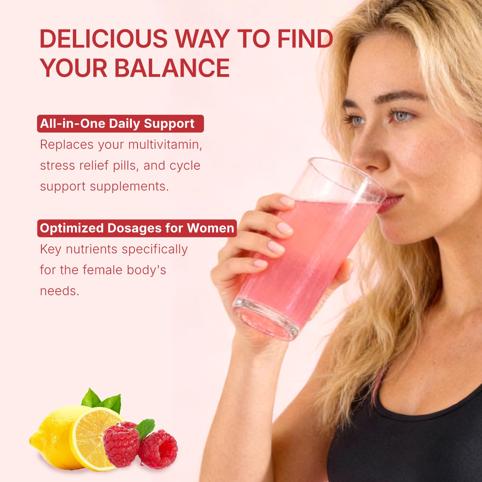 Veltracha Hormone Balance for Women, Myo & D-Chiro Inositol Powder with Folate & Amino Acid & Ashwagandha - Ovarian Support, Mood Regulation & PMS Relief, Raspberry Lemon, 15 Servings Veltracha uk supplements