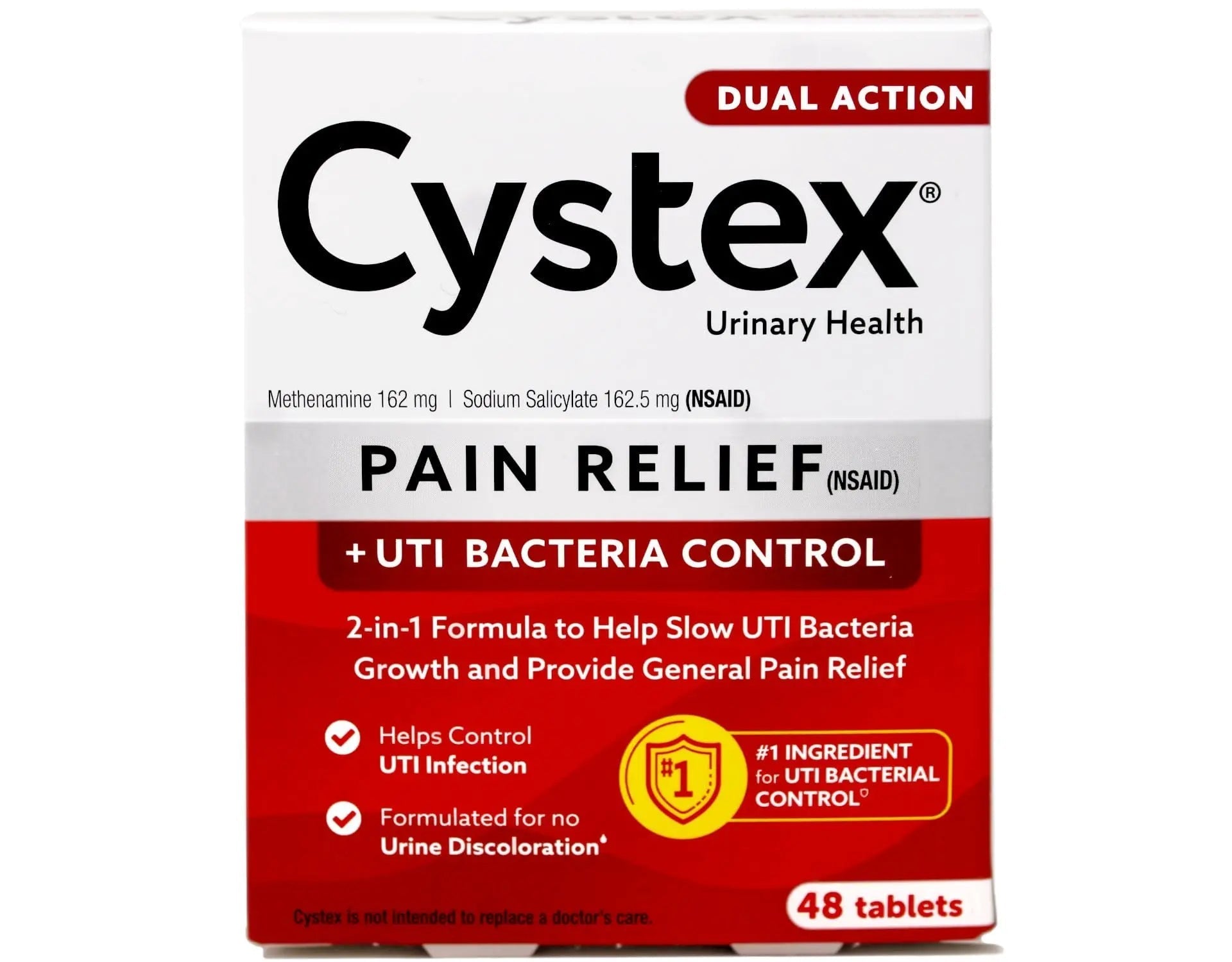 Cystex Plus Urinary Pain Relief Tablets 48 Tablets Cystex uk supplements