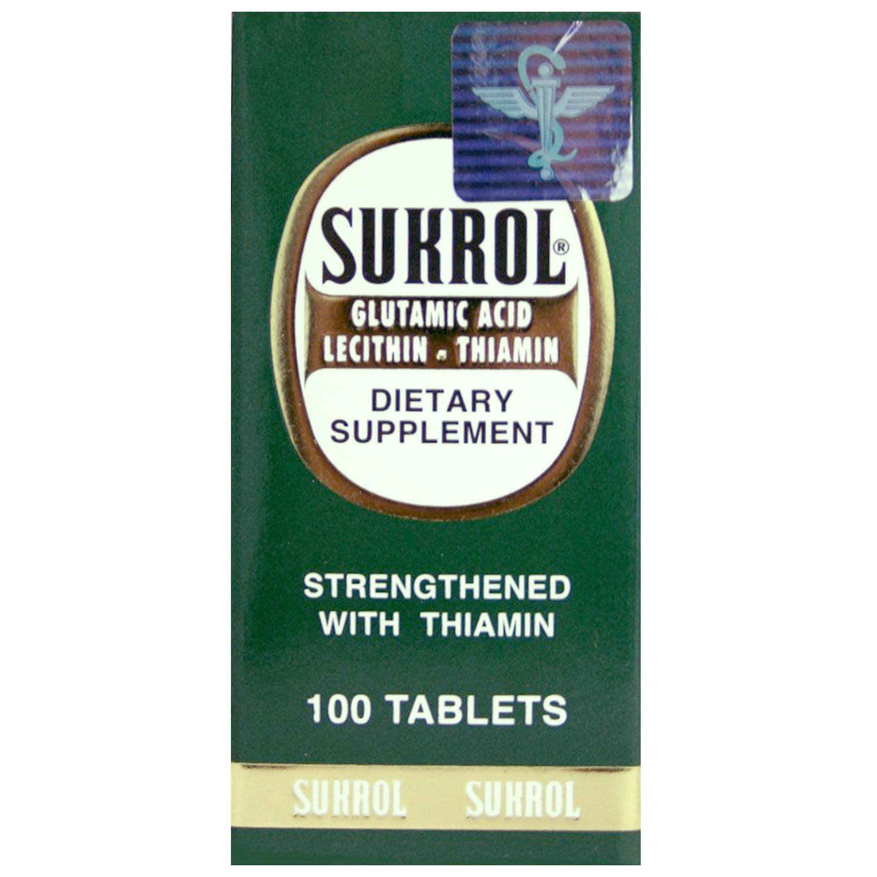 Sukrol, Vitamin, Improve Healthy Brain Function, 100 Tablets, Bottle Sukrol uk supplements