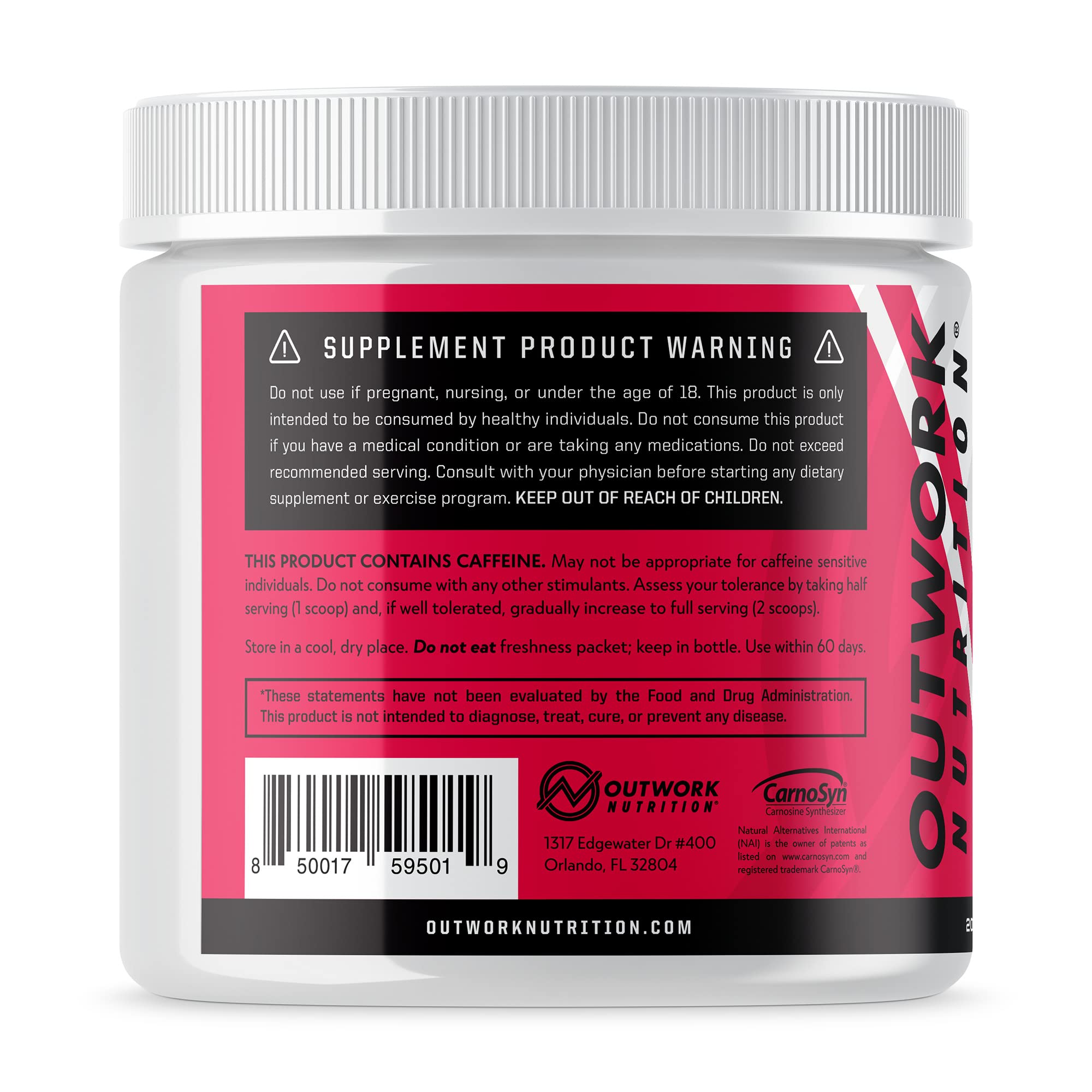 Outwork Nutrition Pre-Workout Supplement with Nootropics - Energy & Mental Focus Outwork Nutrition uk supplements