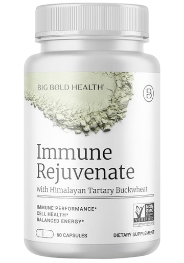 BIG BOLD HEALTH HTB Immune Rejuvenate - Polyphenols Supplement for Immune Support with Himalayan Tartary Buckwheat - Gluten Free, Dairy Free, Non-GMO Formula - 60 Vegetarian Capsules BIG BOLD HEALTH uk supplements