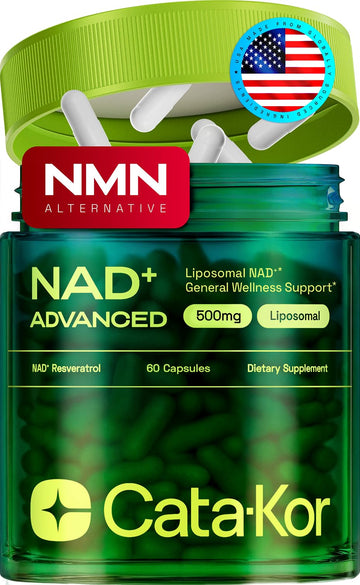 Cata-Kor Liposomal NAD Supplement with Resveratrol – NMN Supplement Alternative – Third-Party Tested – 30-Day Supply – Advanced NAD+ Resveratrol Cata-Kor uk supplements
