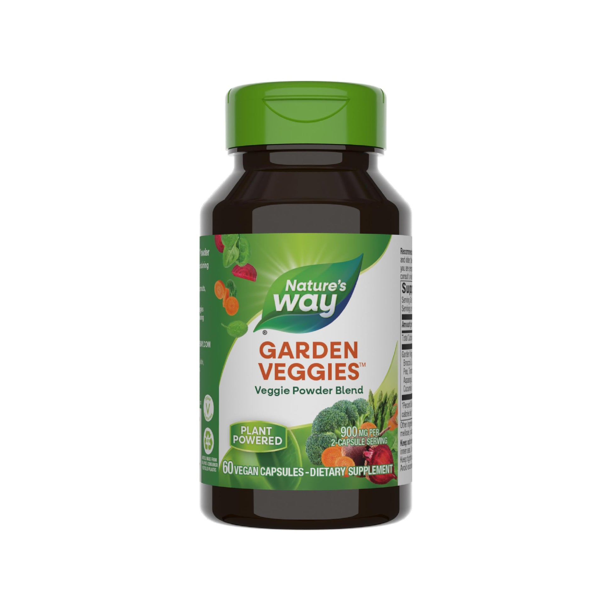 Nature's Way Garden Veggies, Veggie Powder Blend, 900 mg per 2-Capsule Serving, 60 Vegan Capsules Nature's Way uk supplements