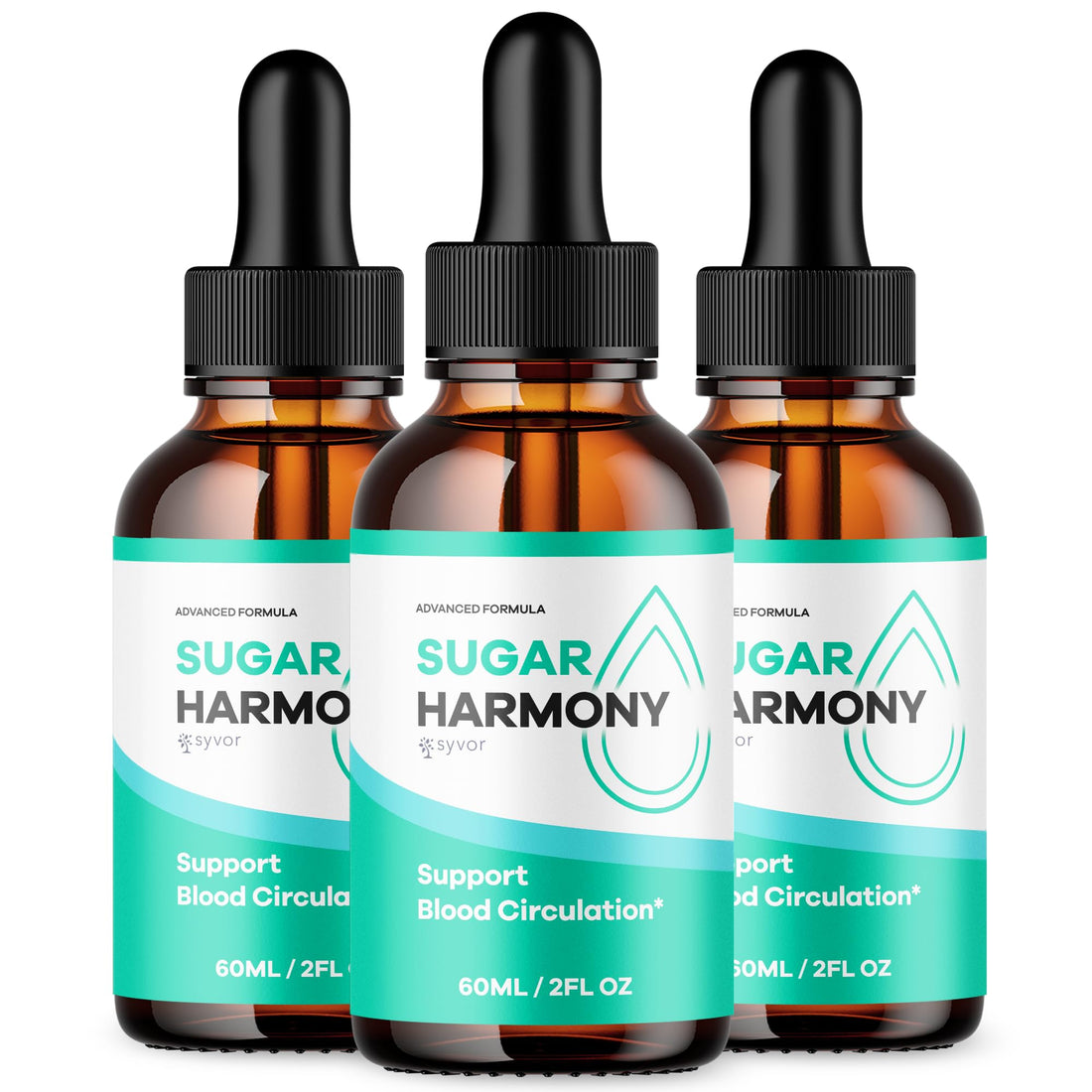 (3 Pack) Sugar Harmony Drops, Official SugarHarmony Liquid Drops with All Natural Ingredients, Advanced Formula Support Supplement with Maximum Strength Premium Vitamins for Women & Men (90 Servings) Syvor uk supplements