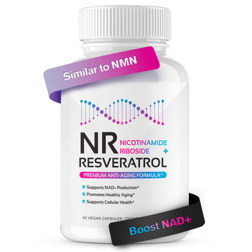 NR + Resveratrol Supplement - Increase NAD, DNA & Cellular Health, Longevity, Vitality. 5-in-1 Anti Aging Formula w/ Nicotinamide Riboside, Trans Resveratrol, Vitamin C, Grape Seed, Pine Bark CogniTune uk supplements