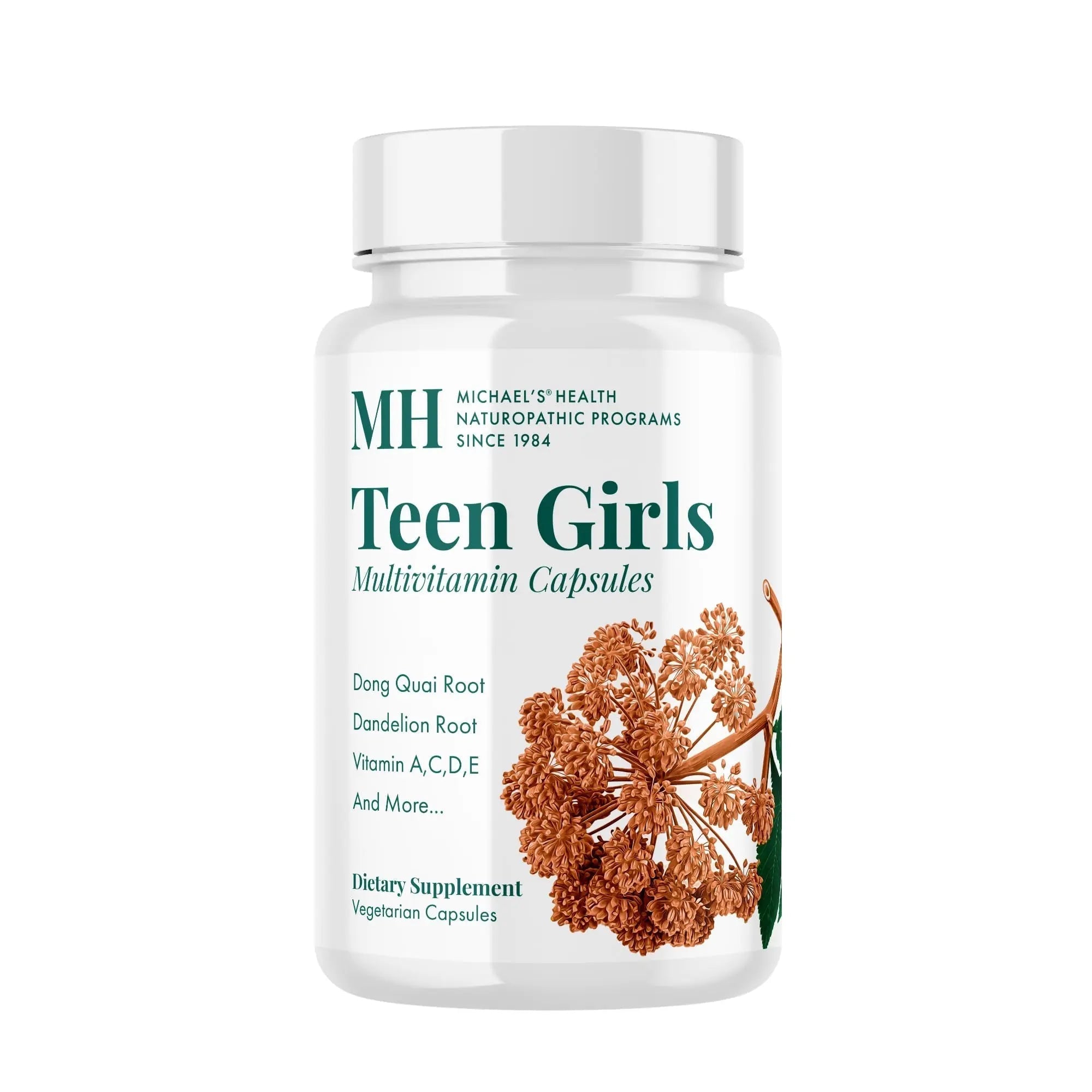 MICHAEL'S Health Naturopathic Programs Teen Girls Multivitamin - 120 Vegetarian Capsules - Nutrients for Healthy Growth & Development MICHAEL'S uk supplements