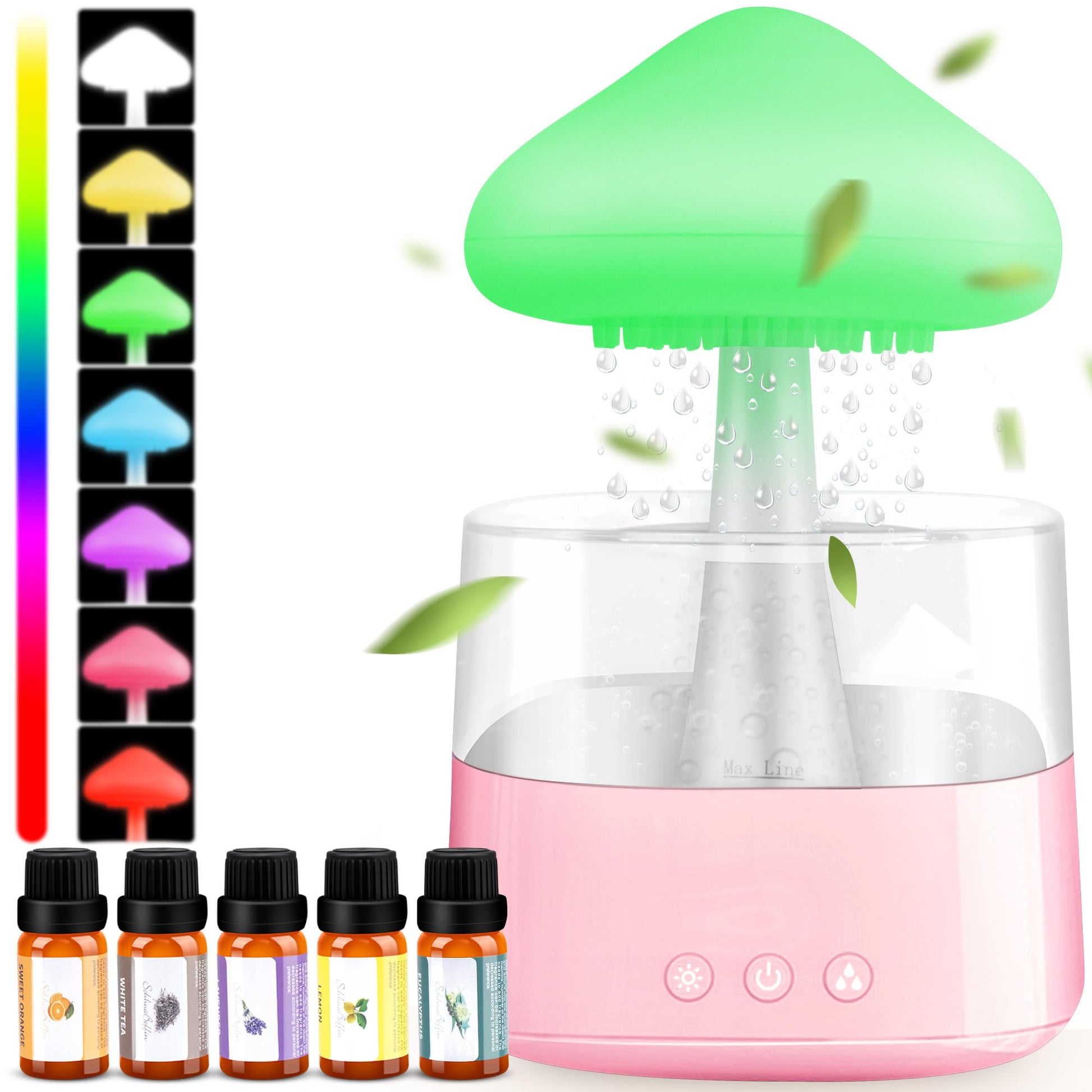 Rain Cloud Humidifier Water Drip, Mushroom Rain Cloud Diffuser, Raining Cloud Night Light Mriykio uk supplements