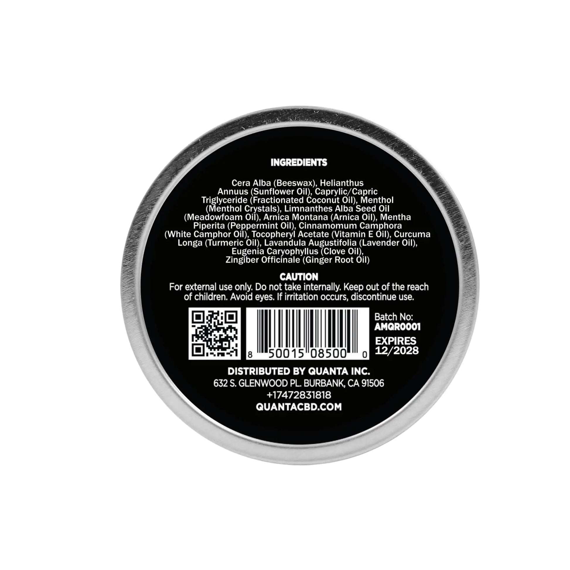 Quanta Muscle Rub - Coconut Oil, Vitamin E, Arnica, Ginger Root, Turmeric & Lavender – 1 oz Quanta uk supplements