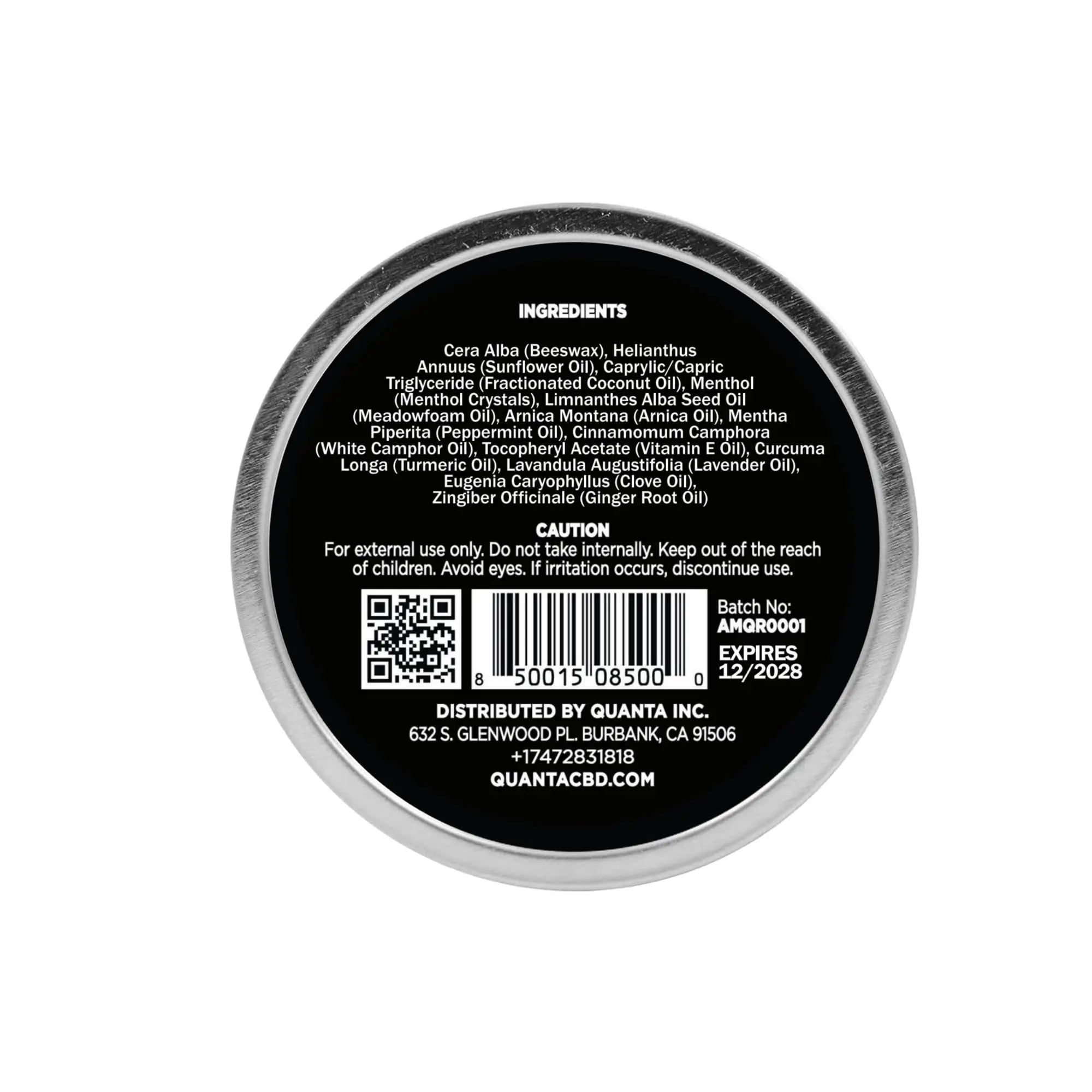 Quanta Muscle Rub - Coconut Oil, Vitamin E, Arnica, Ginger Root, Turmeric & Lavender – 1 oz Quanta uk supplements